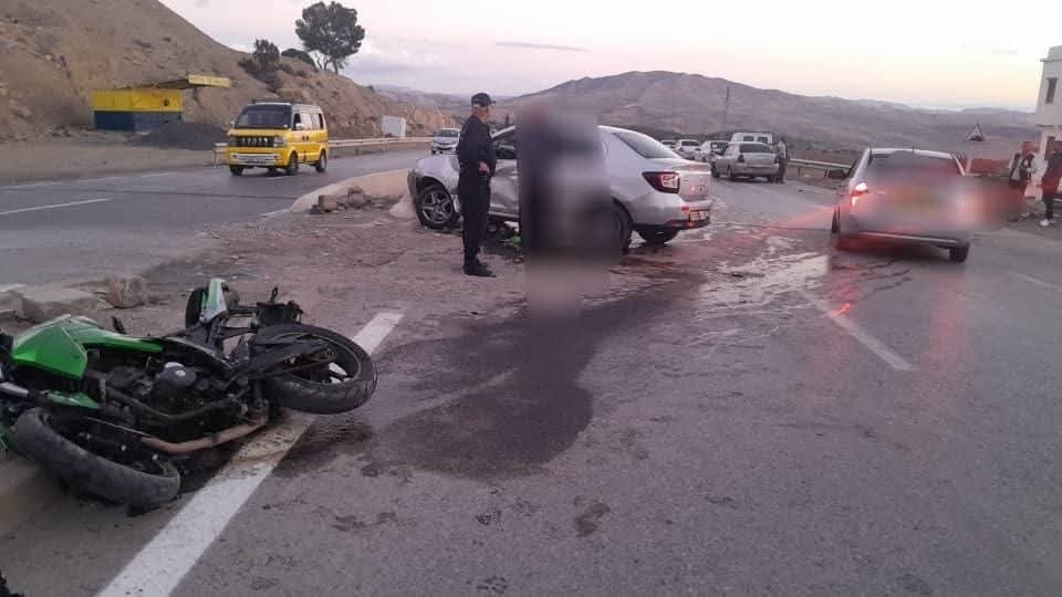 إصابة 15 شخصًا في حادث مرور بولاية غليزان