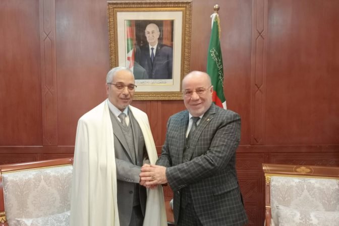 بلمهدي يستقبل رئيس المجلس الإسلامي الأعلى