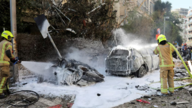 دمار كبير في تل أبيب