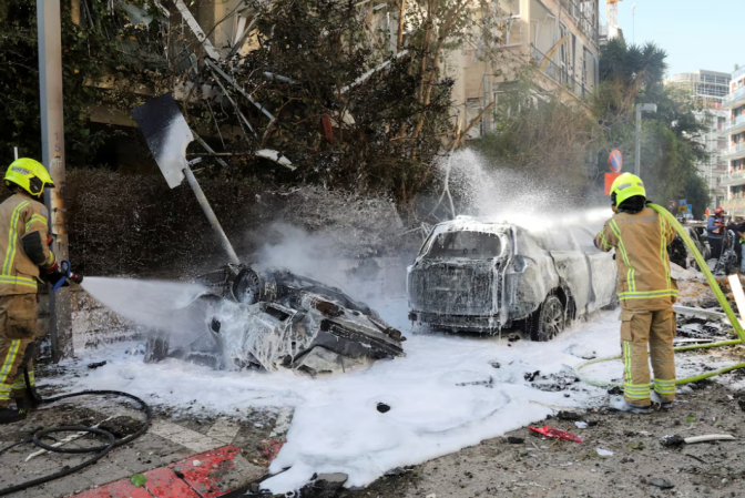 دمار كبير في تل أبيب