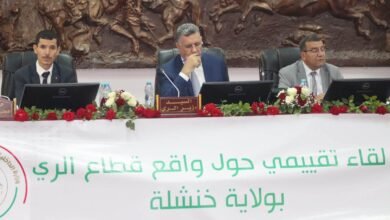خنشلة : بوزقزة يقف على واقع قطاع الري