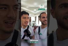 🎥شاهد بالفيديو ... إبراهيم مازة 🇩🇿 بابتسامته المعتادة يمازح زروقي في حوار طريف 🤣