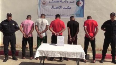 معسكر: توقيف 5 أشخاص في قضية سرقة أحد المنازل