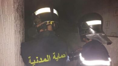 6 أشخاص يصابون في حريق شقة بعين الدفلى