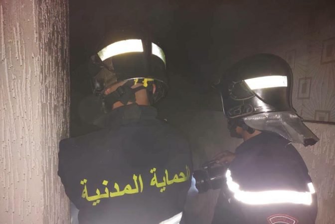 6 أشخاص يصابون في حريق شقة بعين الدفلى
